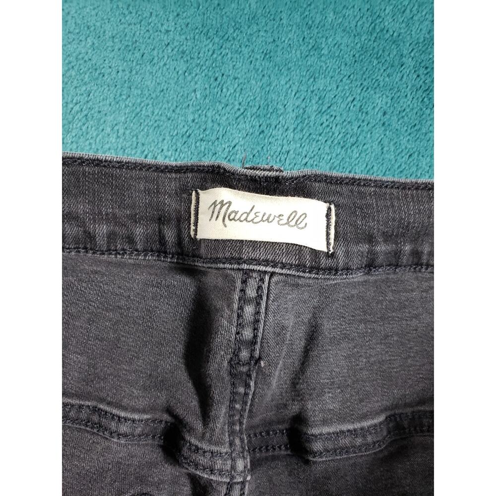 Madewell Jeans Size 33 Womens Black Stretch Pants Dark Denim Mid Rise Skinny - Picture 3 of 13